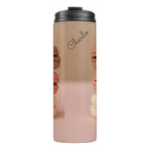Makronen-individuelle Name Thermosbecher (Vorderseite)
