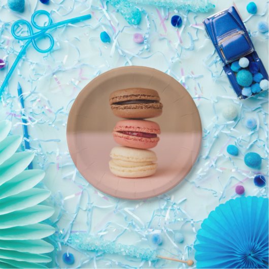 Makronen-/MacaronspapierTeller Pappteller (Party)