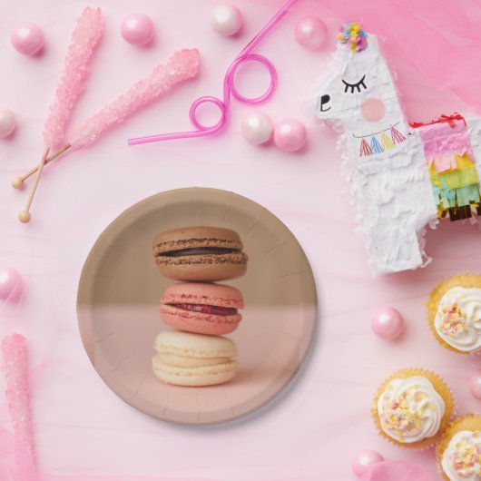 Makronen-/MacaronspapierTeller Pappteller (Party)