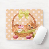 Makronen- und Kuchenkätzchen Mousepad (Mit Mouse)