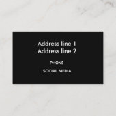 Makronen Visitenkarte (Rückseite)