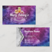 Makronen-Visitenkarten Visitenkarte (Vorne/Hinten)