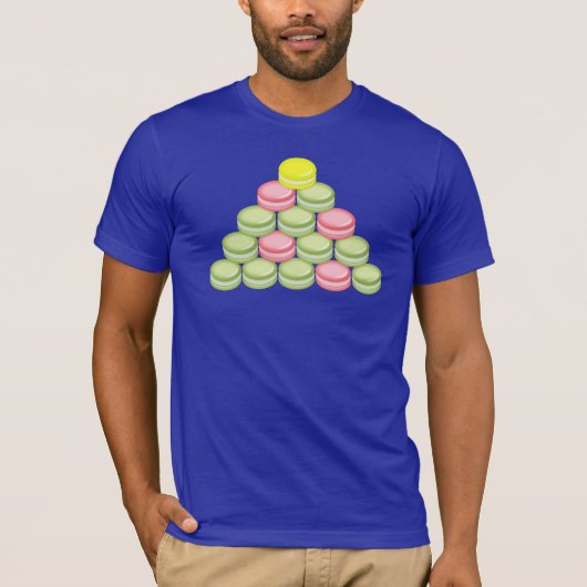 Makronen-Weihnachtsbaum T-Shirt (Vorderseite)
