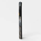 Makroschwarzweiss-Scops Eule Case-Mate iPhone Hülle (Hinten/Links)