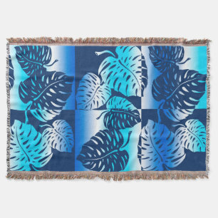 Makua Monstera Hawaiian Strippenblankets Decke