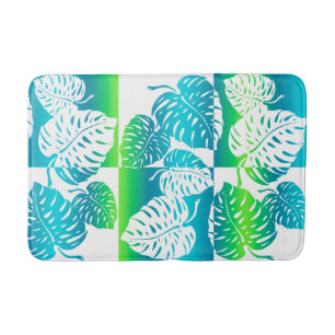 Makua Monstera Tropischer Hawaiianischer Streifen- Badematte