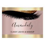 Makueup Artist Studio Eyelashes Extension Beauty Poster (Vorderseite)
