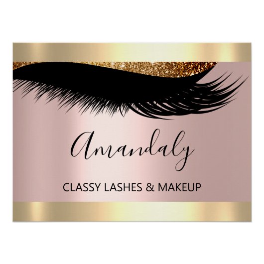 Makueup Artist Studio Eyelashes Extension Beauty Poster (Vorderseite)