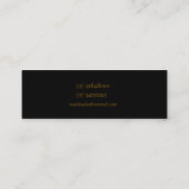 Makup Artist Mini Visitenkarte (Rückseite)