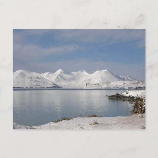Makushin-Berge im Winter Postkarte (Vorderseite)