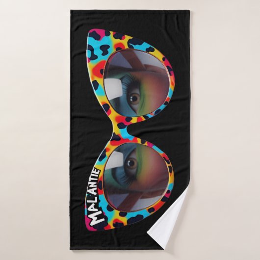 MAL ANTIE / Crazy Aunt Afrikaanse Humor Badehandtuch (Badehandtuch)