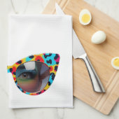 MAL ANTIE / Crazy Aunt Afrikaanse Humor Geschirrtuch (Viertel Falte)