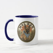 Mal Dad Coffee Tasse Belgischer Malinois Vater Mal (Links)