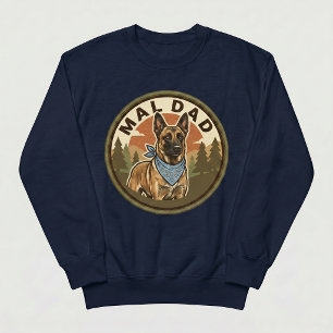 Mal Dad Crewneck Belgischer Malinois Hund Maligato Sweatshirt