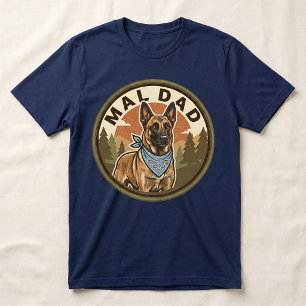 Mal Dad Tee Belgischer Malinois Maligator Gesche
