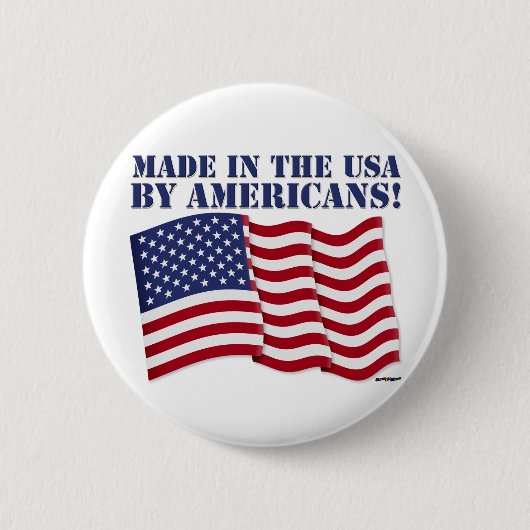 MAL IN DEN USA VON AMERIKANERN! BUTTON (Vorderseite)