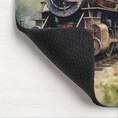 Mal Landschaft ein viktorianischer Zug Mousepad (Ecke)