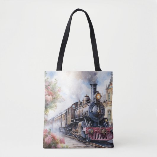 Mal Landschaft mit einem viktorianischen Zug Tasche (Vorderseite)
