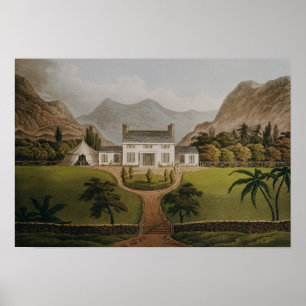Mal-Maison von Bonaparte in St. Helena, 1821 Poster