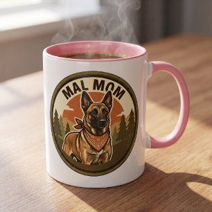 Mal Mom Kaffeetasse Belgischer Malinois Mom Maliga