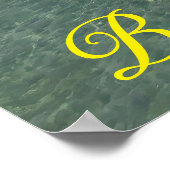 Mal Pas Beach, Benidorm, Costa Blanca, Spanien Poster (Ecke)