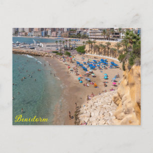 Mal Pas Beach, Benidorm, Costa Blanca, Spanien Postkarte