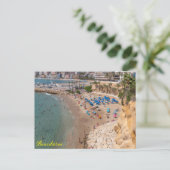 Mal Pas Beach, Benidorm, Costa Blanca, Spanien Postkarte (Stehend Vorderseite)