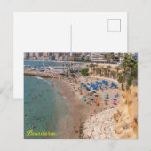 Mal Pas Beach, Benidorm, Costa Blanca, Spanien Postkarte (Vorne/Hinten)