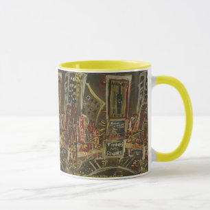 mal quadratisch gekrönt tasse