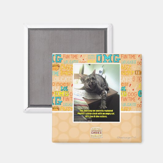 Mal sehen, ob sie es bemerkt. magnet (Vorderseite/Rückseite)