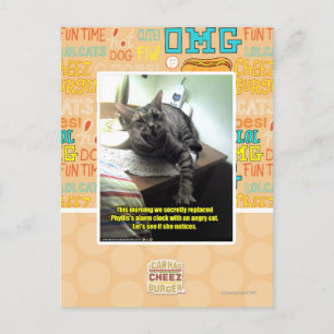 Mal sehen, ob sie es bemerkt. postkarte