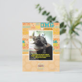 Mal sehen, ob sie es bemerkt. postkarte (Stehend Vorderseite)