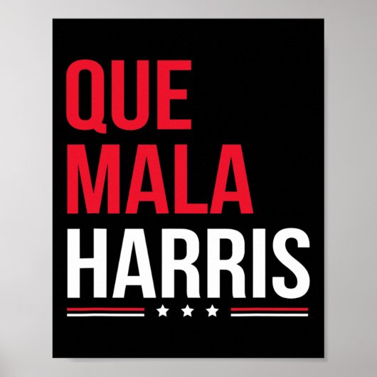 Mala Harris Anti Kamala Harris Joe Biden Border Pr Poster (Vorne)