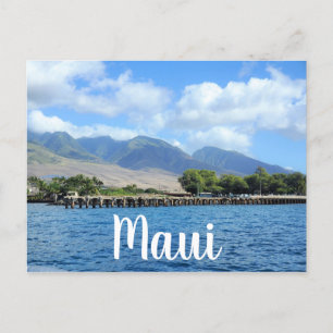 Mala Wharf in Lahaina Maui Postkarte