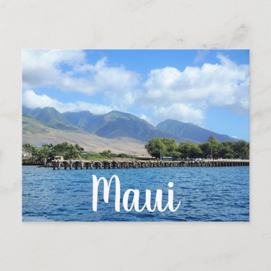 Mala Wharf in Lahaina Maui Postkarte (Vorderseite)