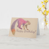 Malabar Giant Eichhörnchen Illustration Benutzerde Karte (Gelbe Blume)