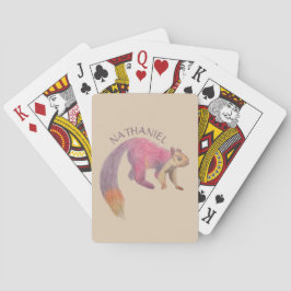 Malabar Giant Eichhörnchen Illustration Personalis Spielkarten
