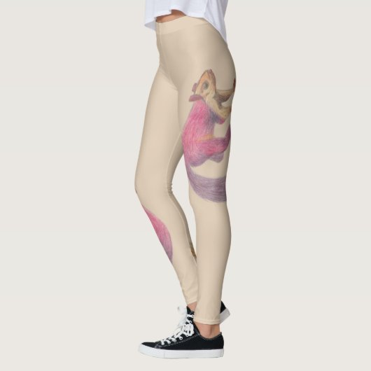 Malabar Riesenscheißchen Artwork Illustriert Leggings (Links)