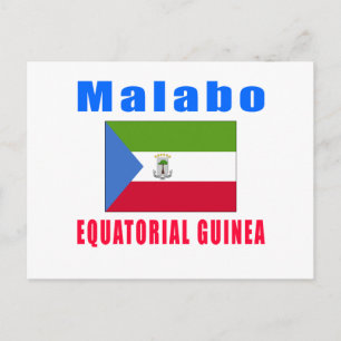 Malabo Äquatoriale Guinea Hauptstadt Designs Postkarte