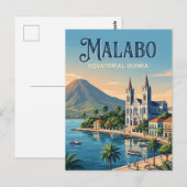 Malabo, Äquatorialguinea Postkarte (Vorne/Hinten)