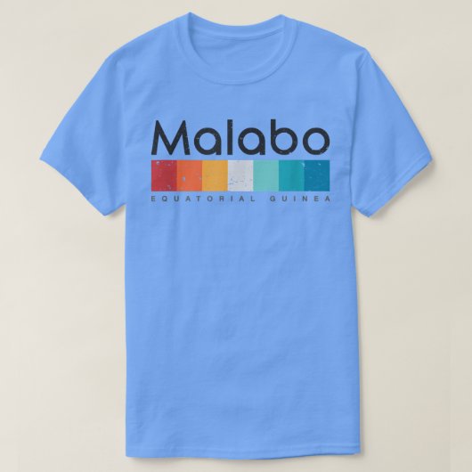 Malabo Equatorial Guinea Retro Design T-Shirt (Design vorne)
