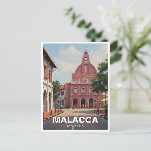 Malacca Malaysia Postkarte (Stehend Vorderseite)
