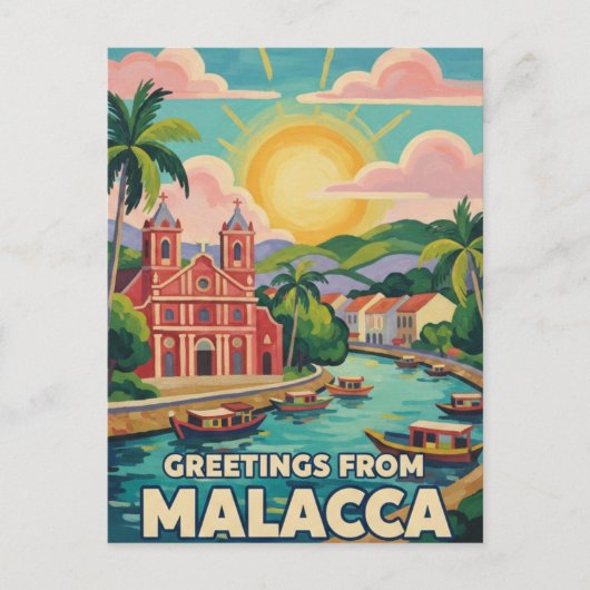 Malacca  Malaysia Postkarte (Vorderseite)