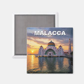 Malacca Straits Mosque Malaysia Magnet (Vorderseite/Rückseite)