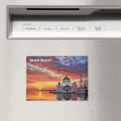 Malacca Straits Mosque Malaysia Postcard Magnet (In Situ (Geschirrspüler))