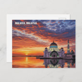 Malacca Straits Mosque Malaysia Postcard Postkarte (Vorne/Hinten)