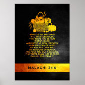 Malachi 3:10 Bibelverse Poster (Vorne)