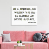 Malachi 3:12 Bibel Verse KJV Mauer Kunst Leinwanddruck (Insitu (Wohnzimmer))