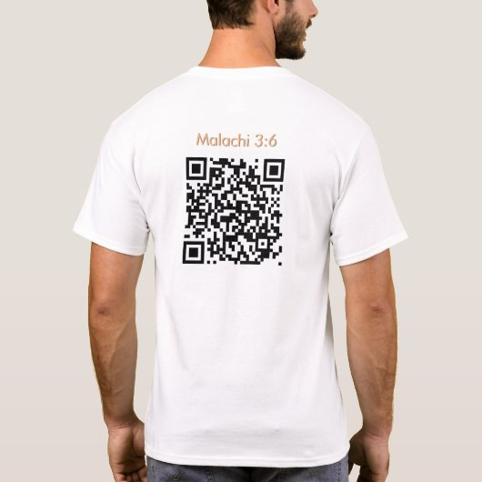 Malachi 3:6 T-Shirt (Rückseite)