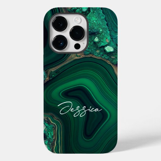 Malachit Cu6CO3(OH)2 Case-Mate iPhone Hülle (Rückseite)